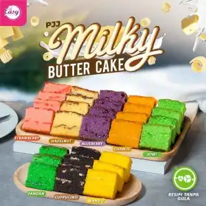 PJJ Milky Butter Cake (8 Resepi)