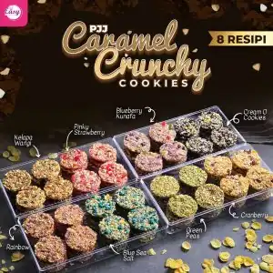 PJJ Caramel Crunchy Cookies (8 Resepi)